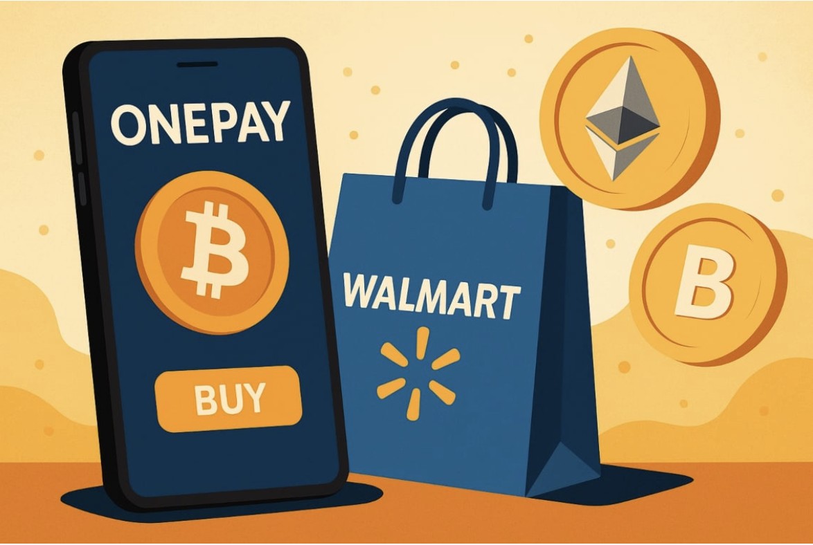Walmart meluncurkan perdagangan BTC dan ETH melalui OnePay, memungkinkan konversi aset kripto menjadi pembayaran ritel